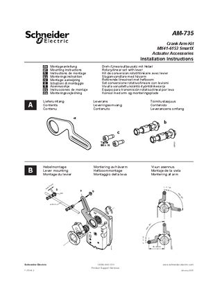 AM-735 Crank Arm Kit MX41-6153 onto SmartX Actuators User guide ...