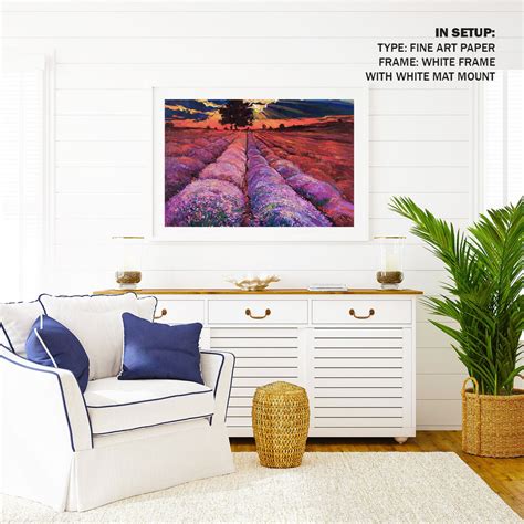 Buy Lavender Fields Landscape Art Paintings & Prints Online India at ...