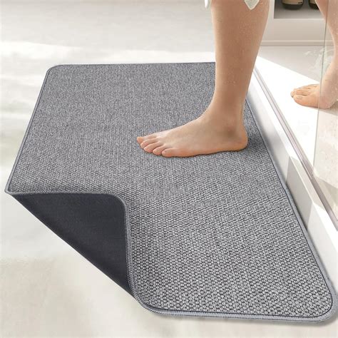 Amazon.com: Bath Mat,Ultra Thin Bath Rugs,Rubber Bath Mats for Bathroom ...