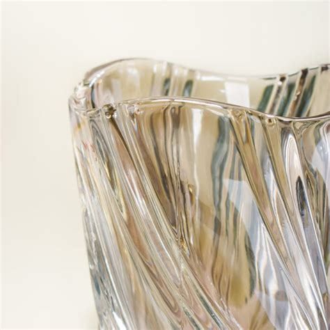 Spiral Winds Glass Flower Vase Amber Small 9 Inch Online - Premium Vase ...