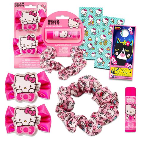 Amazon.com : Hello Kitty Hair Accessories Set for Kids - Bundle with 2 ...