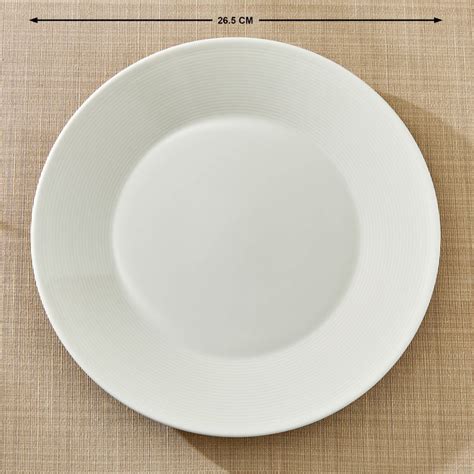 Buy Marshmallow Porcelain Dinner Plate - 26.5cm from Home Centre at ...