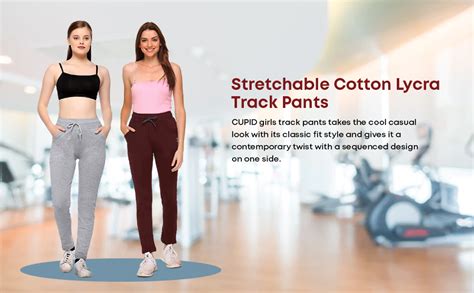 CUPID Woman Stretchable Cotton Track Pants, Lower, Trouser, Sports ...