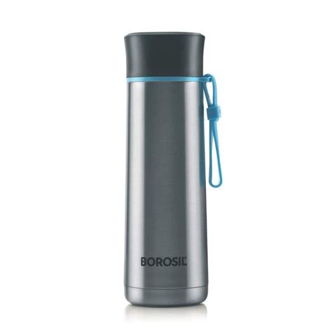 Buy Borosil Hydra Sprint 400 ml Stainless Steel Water Bottle | Double ...