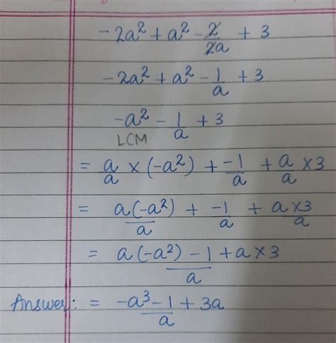 -2a^3 + a^2 - 2 divided by 2a + 3 - Brainly.in