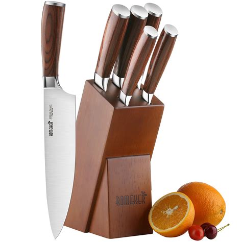 Side Insertion Knife Blocks Knives Carousel Set