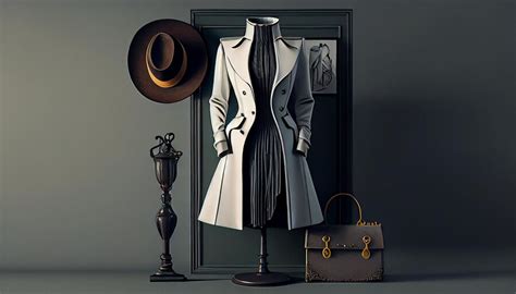 Un mannequin à la mode modélise des vêtements glamour modernes générés ...