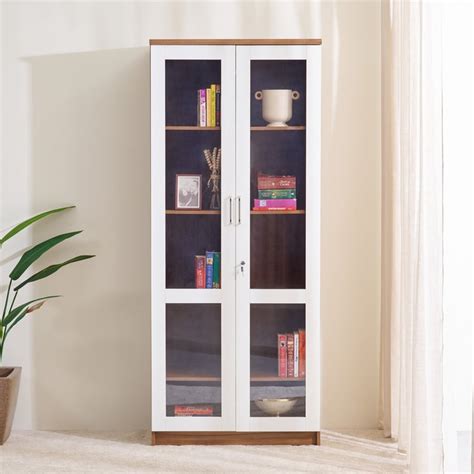 Buy Helios Nolan 2-Door Book Cabinet - Teak from Helios by Home Centre ...