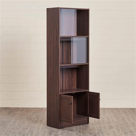 Buy Helios Lewis Eldams 4-Tier Book Cabinet - Brown from Helios by Home ...