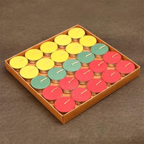 eCraftIndia Set of 20 Multicolor Scented Tea Light Candles | T Light ...