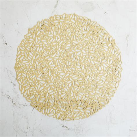 Buy Cinder Hazel PVC Cut-Work Round Placemat from Home Centre at just ...