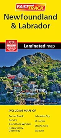 Newfoundland & Labrador Fast Track Map : MapArt Publishing: Amazon.in ...