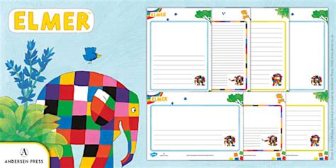 Elmer Templates and Page Borders | Twinkl