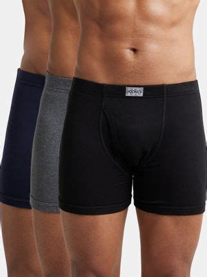 Buy Jockey 8008 Men Cotton Solid Boxer Brief - Black/Navy/Charcoal Mel ...