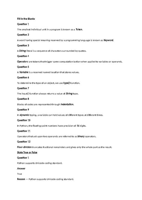 Python Basics: Chap 3 Revision Notes - Studocu