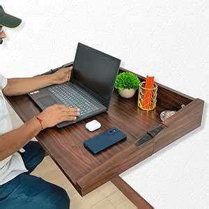 HIND INTERIORS Wall Mounted Folding Study Table (Not Engineered Wood ...