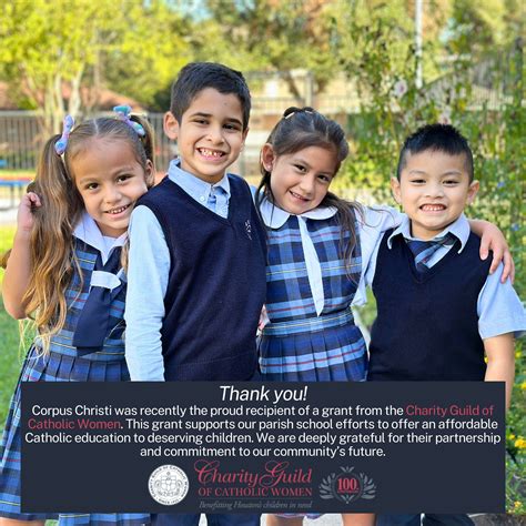 Charity Guild Of Catholic Women | Corpus Christi Catholic School ...