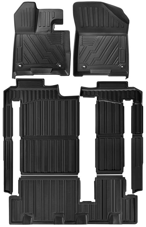 LICHENGTAI Car Floor Mats Fit for Toyota Sienna 2021-2023 8 Seat, TPE ...