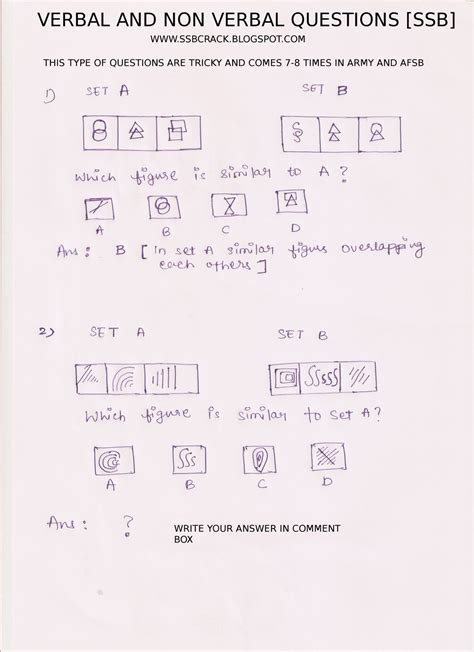 Non Verbal Test Sample