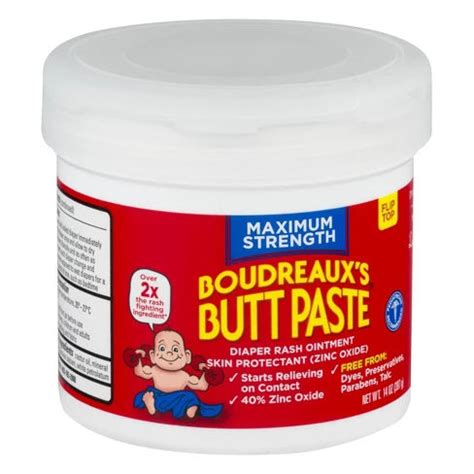 Buy Boudreaux's Butt Paste Diaper Rash Ointment - Maximum Strength ...