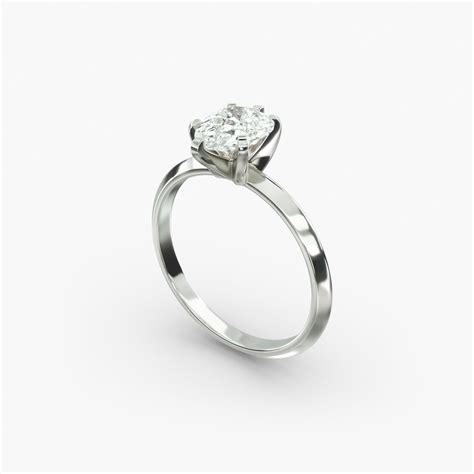 GIA 2.01 Carat E-VS1 Good Cut Pear Diamond Knife Edge Solitaire ...