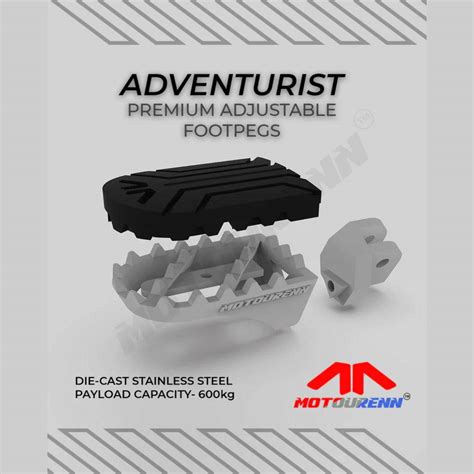 MOTOURENN Yezdi Adventurist Adjustable Foot Pegs | Outdoor Travel Gear ...