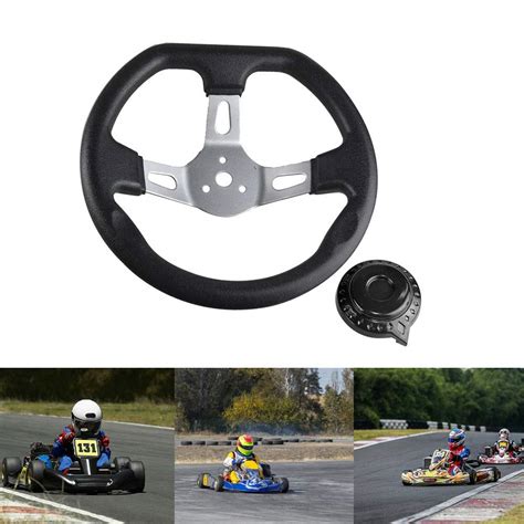 Buy FLYPIG Off-Road Kart Steering Wheel 270mm 3 Spokes Vehicle PU Foam ...