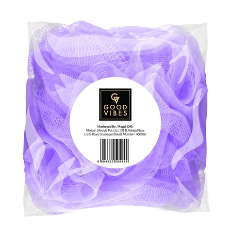 Buy Good Vibes Loofah - Purple (1Pc)