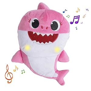 Buy Pinkfong Baby Shark Plush Sing and Light up Plush Toy 12 Inch Daddy ...