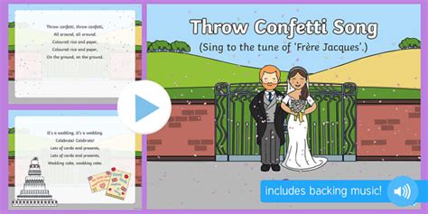 Throw Confetti Song PowerPoint (teacher made) - Twinkl