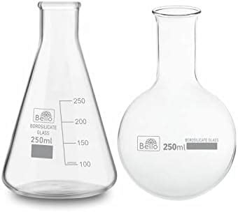 Bello Borosilicate Glass 3.3 Round bottom Boiling Flask 250 ml ...
