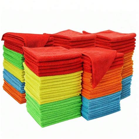 Red, Green, And Blue Cleaning Cloths - Zoned Microfiber Cleaning Cloths ...