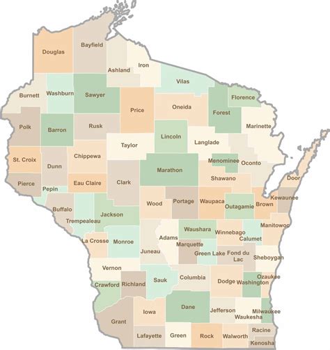 Winnebago County Map, Wisconsin - US County Maps