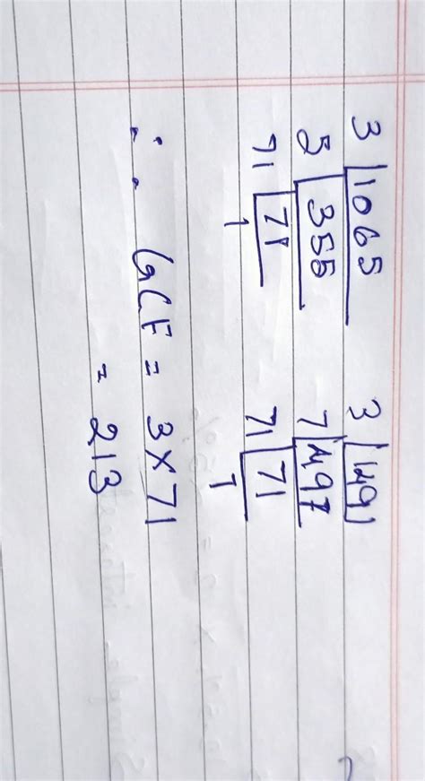 find the greatest number that will exactly divide 1065 and 1491 ...