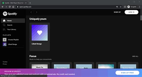 Spotify web player app - tideculture