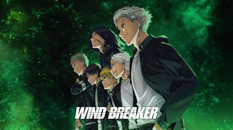 Wind Breaker Wallpaper 4K, 5K, Green background