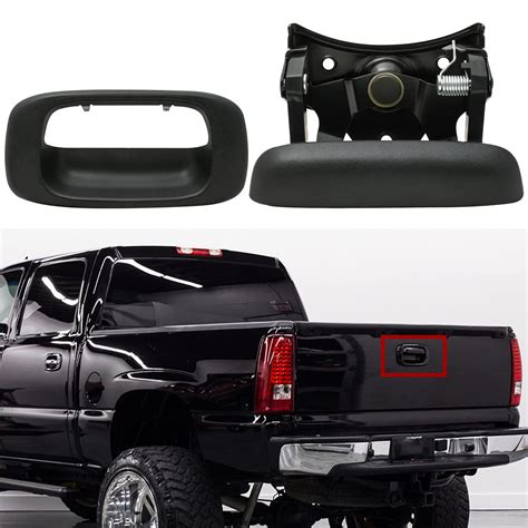 PLDDE 2x Rear Truck Bed Tailgate Handle & Bezel/Cover (Includes Rod ...