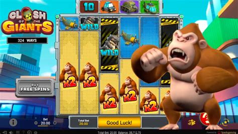 BASE GAME MEGA WIN IN CLASH OF THE GIANTS SLOT | Spadegaming - YouTube