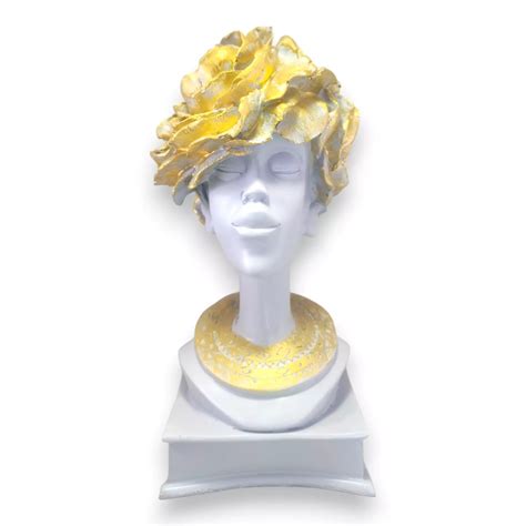 Elegant Gray African Lady Handcrafted Resin Figurine – Aurance