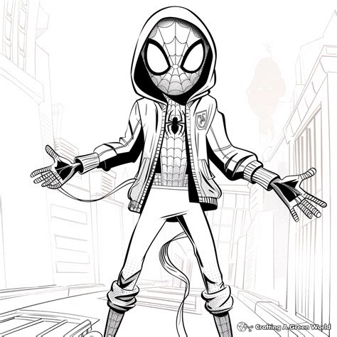 Spider Man Coloring Pages Miles Morales