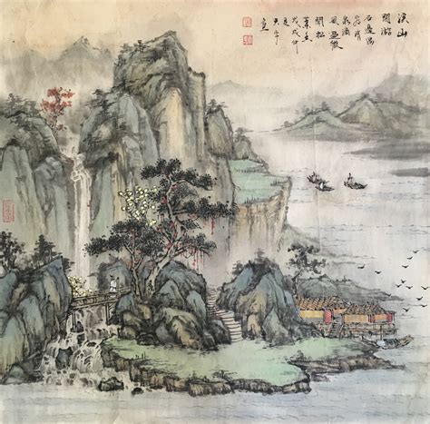 中国写意山水画基础教程-我要自学网