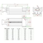 Buy 100mm,400mm,1000mm Effective Stroke Threaded rod linear guide rail ...