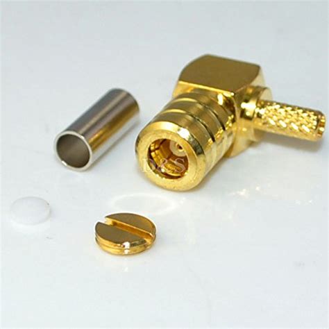 Buy SMB Female Jack Right Angle Crimp RG174 RG316 RG179 RF Coaxial ...