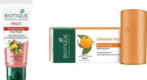 BIOTIQUE Fruit Face Wash 50 ML & Orange Peel Soap 150g Price in India ...