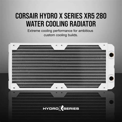 CORSAIR Hydro X Series XR5 280mm Water Cooling Radiator - White