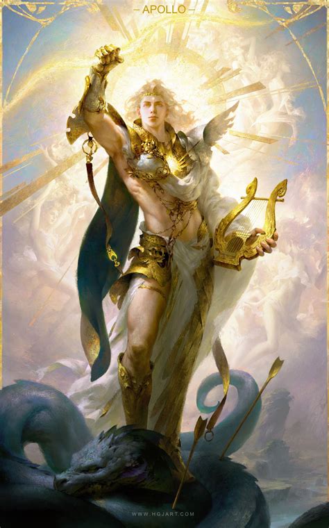 Apollo-阿波罗 ART by Guangjian Huang Artist | Greek mythology art ...