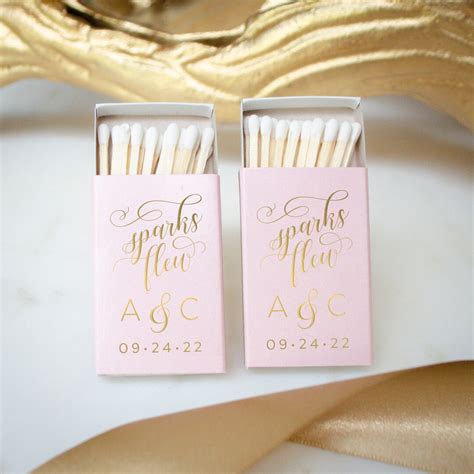 Sparks Flew Wedding Send-off Matches, Custom Matchboxes Wedding Favors ...