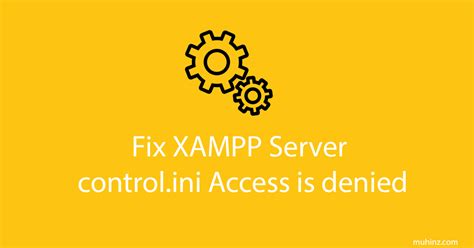 Cannot Create File Xampp Control.ini 的图像结果