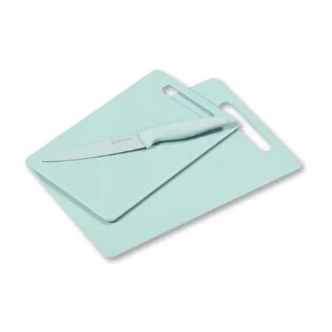Kuhinjski set dve daske za sečenje + nož 12.5cm mint boje Kesper ...