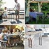 Laowu Table Leg Extenders for Folding Tables, Heavy Duty Steel ...
